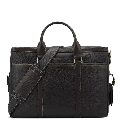 Bub Leather Laptop Bag - Brown