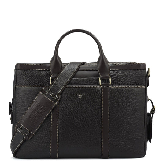 Bub Leather Laptop Bag - Brown