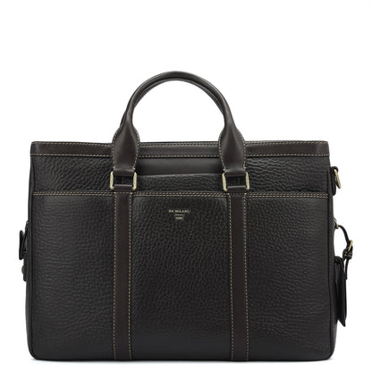 Bub Leather Laptop Bag - Brown