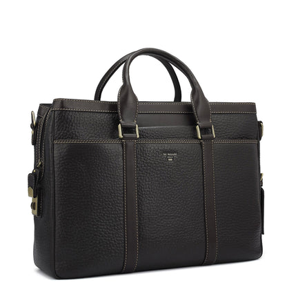 Bub Leather Laptop Bag - Brown
