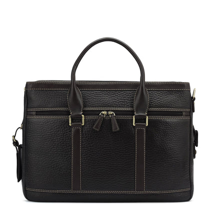 Bub Leather Laptop Bag - Brown