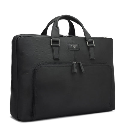 Fish Leather Laptop Bag - Black