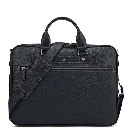 Bub Leather Laptop Bag - Blue