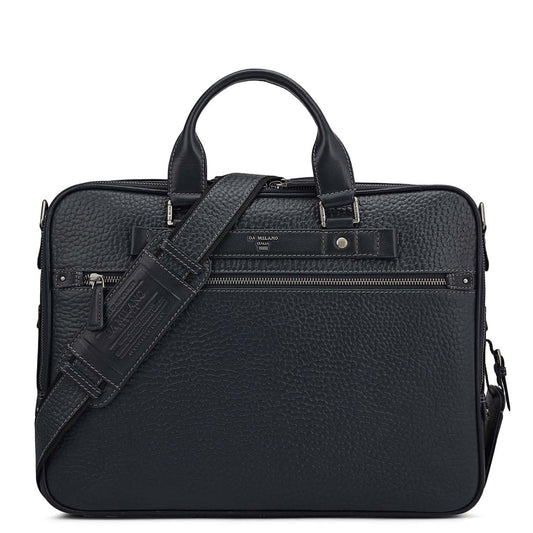 Bub Leather Laptop Bag - Blue