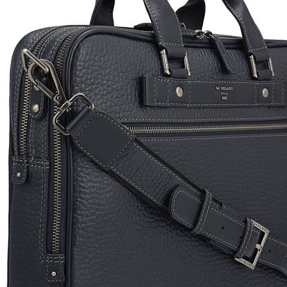 Bub Leather Laptop Bag - Blue