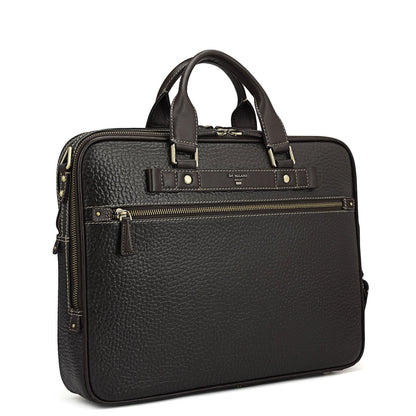 Bub Leather Laptop Bag - Brown