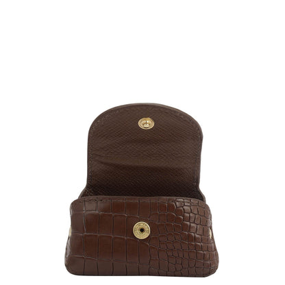 Croco Leather Earpod  Case - Date