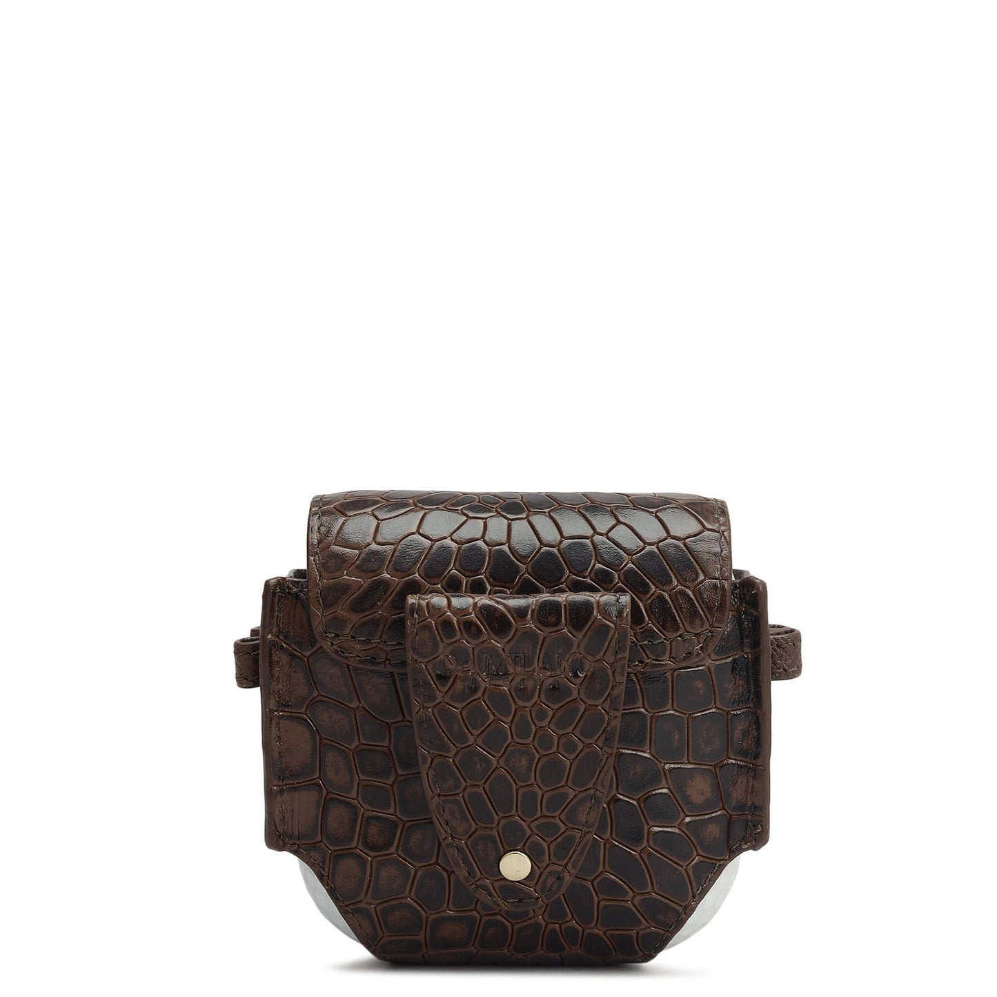 Croco Leather Golf Ball Case - Date
