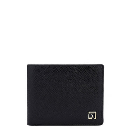 Black Saffiano Fish Leather Mens Wallet & Belt Gift Set