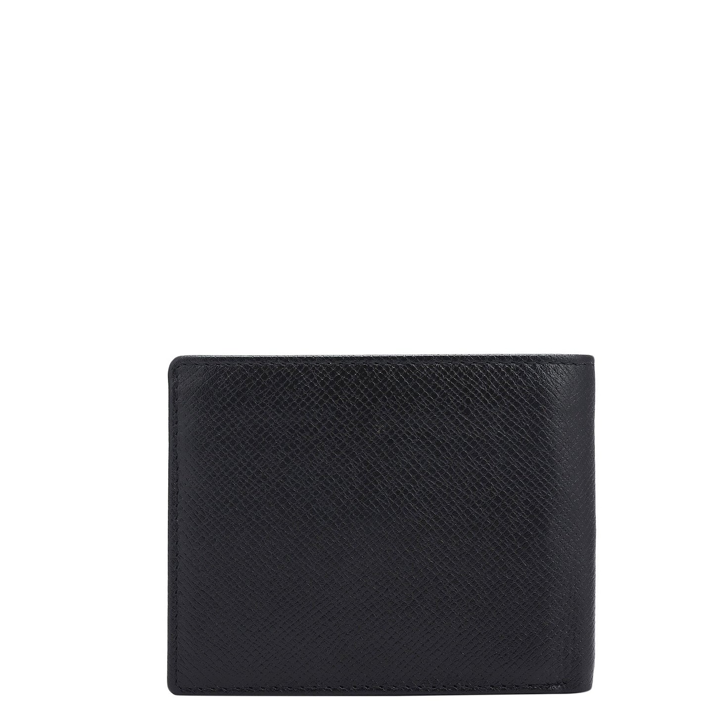Black Saffiano Fish Leather Mens Wallet & Belt Gift Set