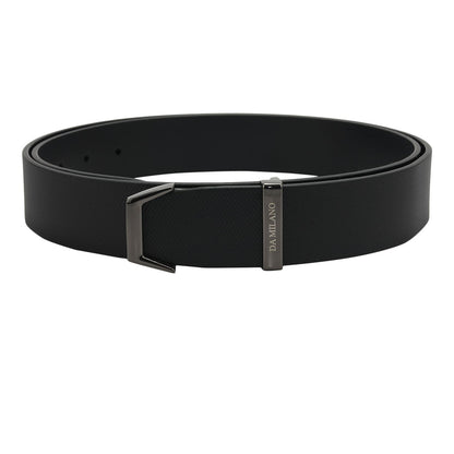 Black Fish Leather Mens Wallet & Belt Gift Set