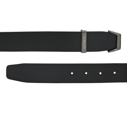 Black Fish Leather Mens Wallet & Belt Gift Set