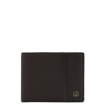 Chocolate Wax Leather Mens Wallet & Belt Gift Set