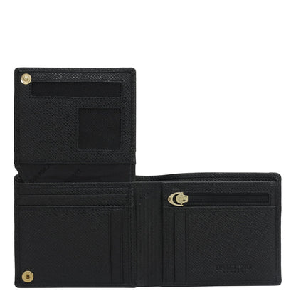 Black Brown Franzy Mat Emboss Mens Wallet & Belt Gift Set
