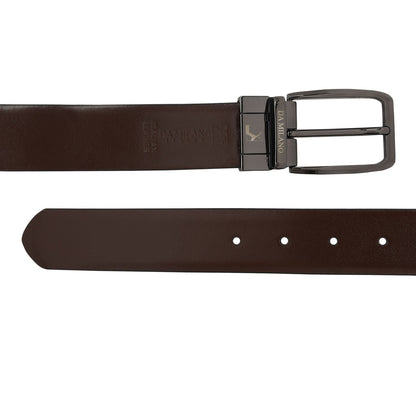 Black Brown Franzy Mat Emboss Mens Wallet & Belt Gift Set