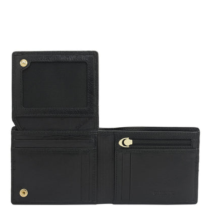 Black Brown Plain Mens Wallet & Belt Gift Set