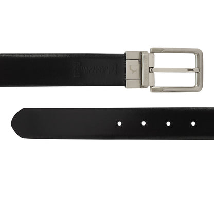 Brown Black Franzy Mat Emboss Mens Wallet & Belt Gift Set
