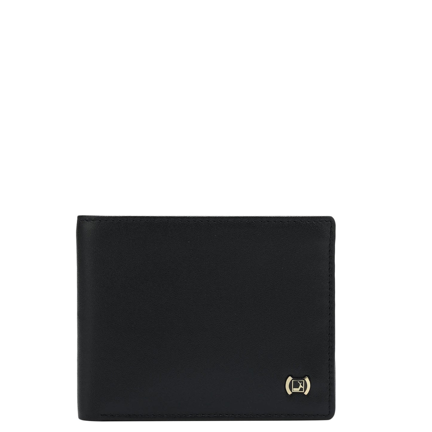 Black & Cognac Plain Leather Mens Wallet & Belt Gift Set