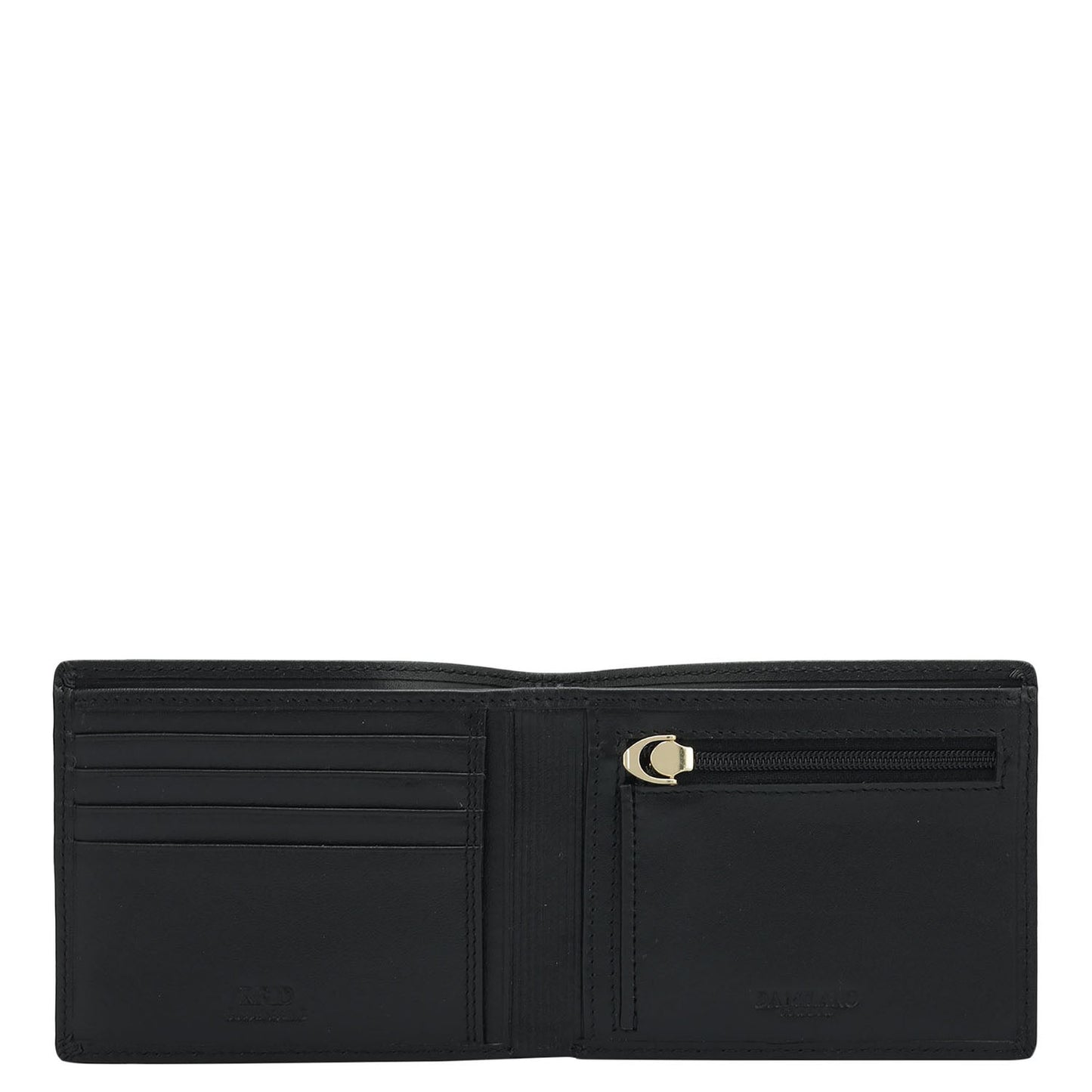 Black & Cognac Plain Leather Mens Wallet & Belt Gift Set