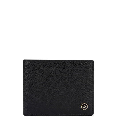 Black Saffiano Franzy Leather Mens Wallet & Belt Gift Set