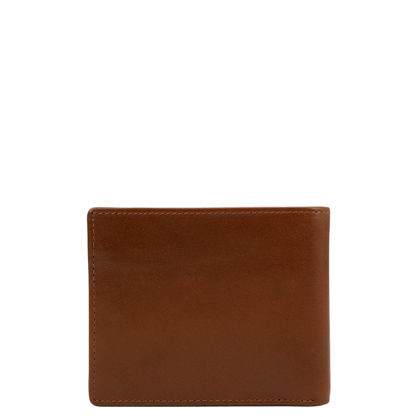 Cognac Plain Leather Mens Wallet & Belt Gift Set