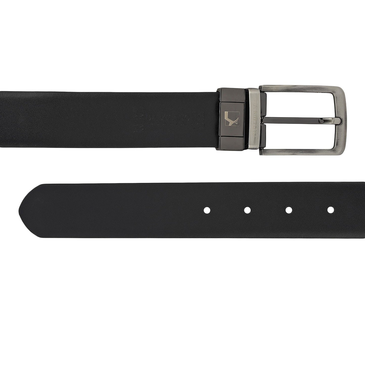 Brown Plain Leather Mens Wallet & Belt Gift Set