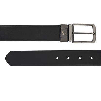Brown Plain Leather Mens Wallet & Belt Gift Set
