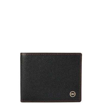 Black Saffiano Franzy Leather Mens Wallet & Belt Gift Set