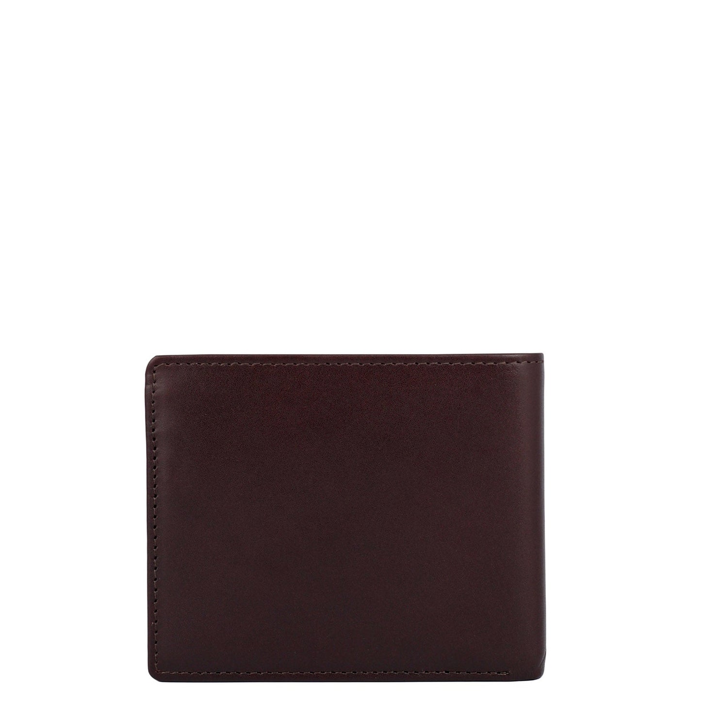 Brown Plain Leather Mens Wallet & Belt Gift Set
