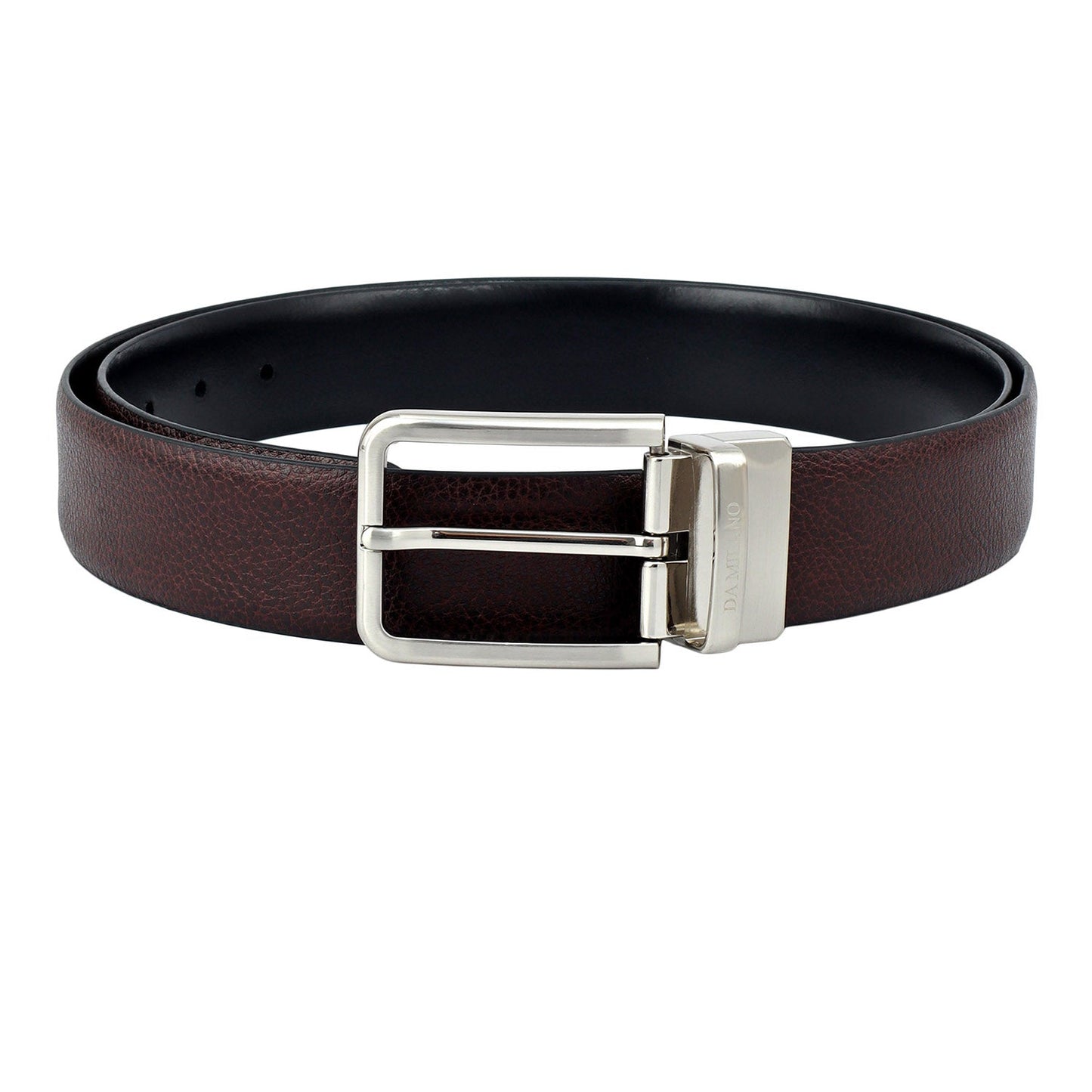 Brown Plain Leather Mens Wallet & Belt Gift Set