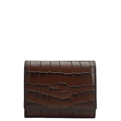 Brown Croco Mens & Ladies Wallet Gift Set