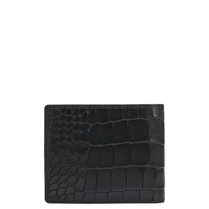 Black Croco Leather Mens & Ladies Wallet Gift Set