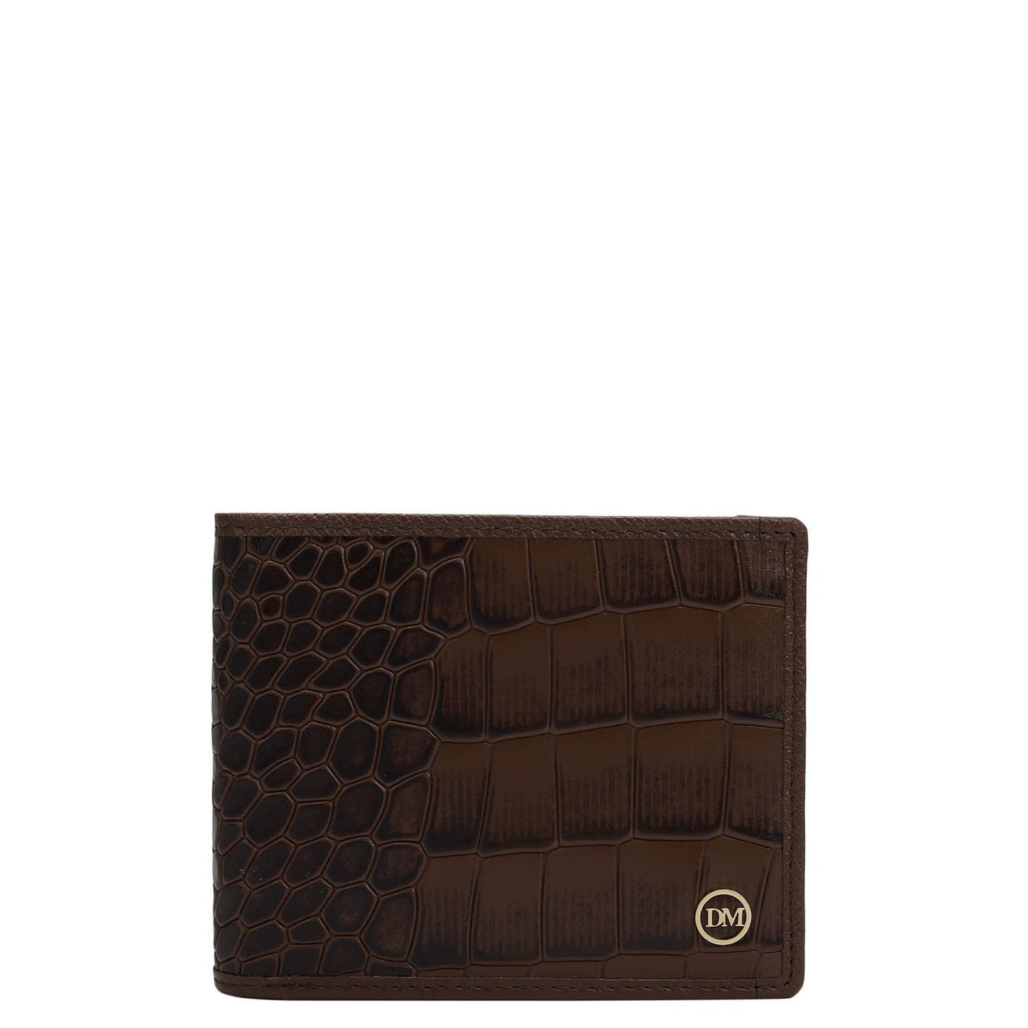 Brown Croco Leather Mens & Ladies Wallet Gift Set