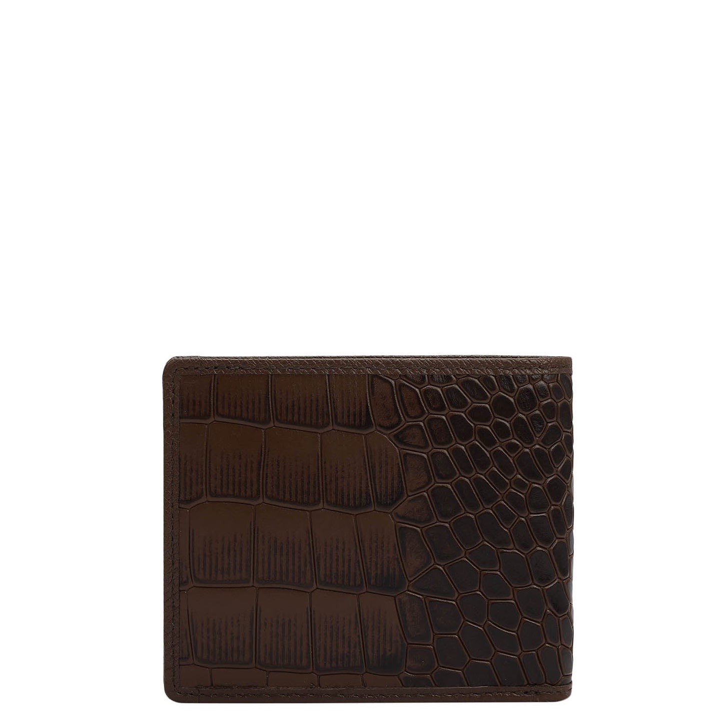 Brown Croco Leather Mens & Ladies Wallet Gift Set