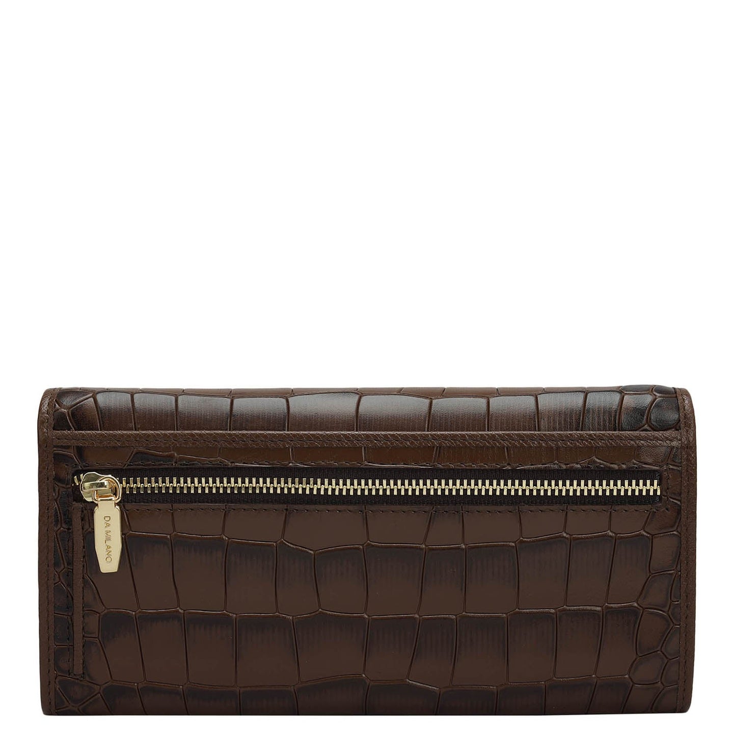 Brown Croco Leather Mens & Ladies Wallet Gift Set