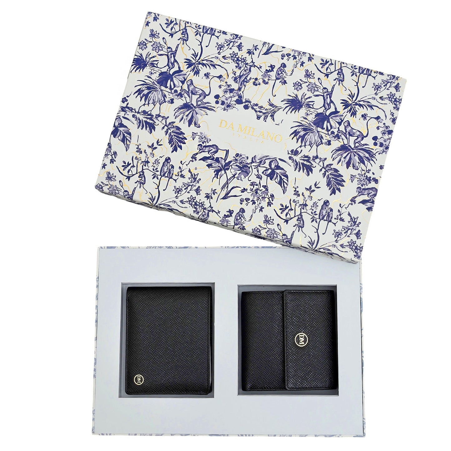 Black Franzy Leather Mens & Ladies Wallet Gift Set