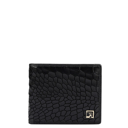 Black Croco Leather Mens & Ladies Wallet Gift Set