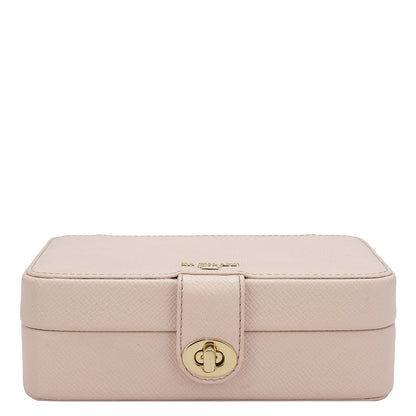 Franzy Leather Jewellery Case - Blush