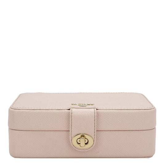 Franzy Leather Jewellery Case - Blush