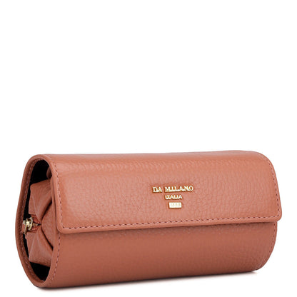 Wax Leather Jewellery Case - Terracotta