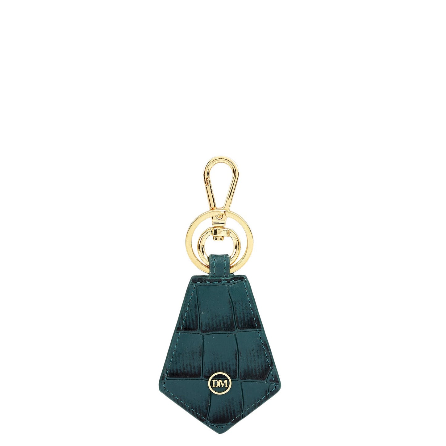Croco Leather Key Chain - Octane