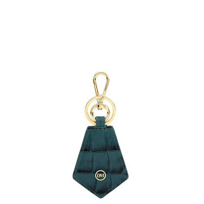 Croco Leather Key Chain - Octane