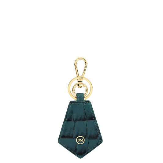 Croco Leather Key Chain - Octane