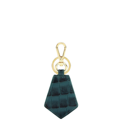 Croco Leather Key Chain - Octane