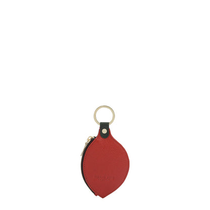 Franzy Leather Key Chain - Red