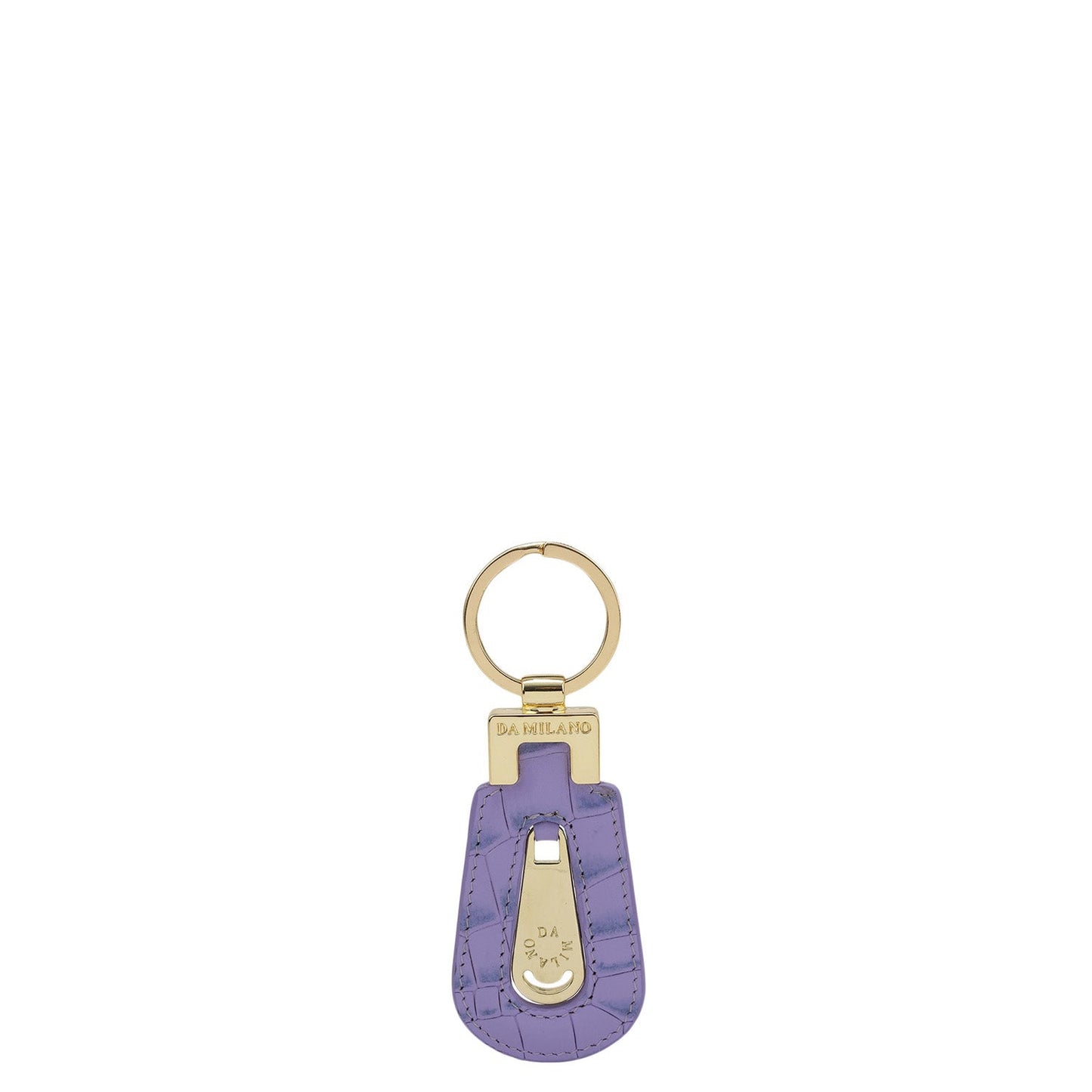 Croco Leather Key Chain - Purple Haze