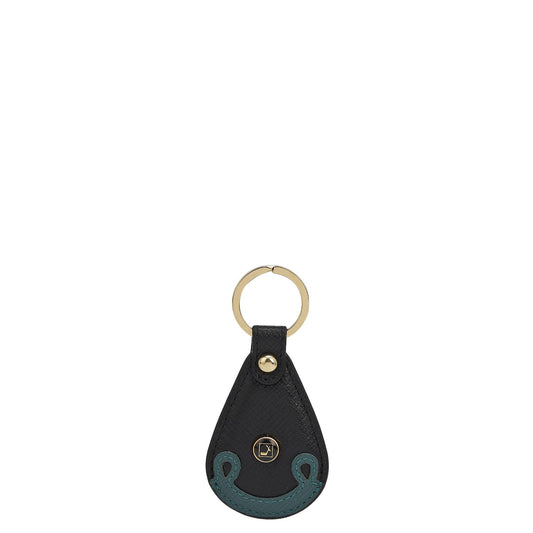 Franzy Leather Key Chain - Black