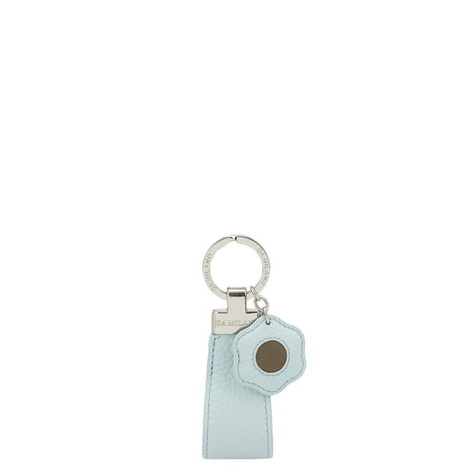 Wax Leather Key Chain - Cloud Blue