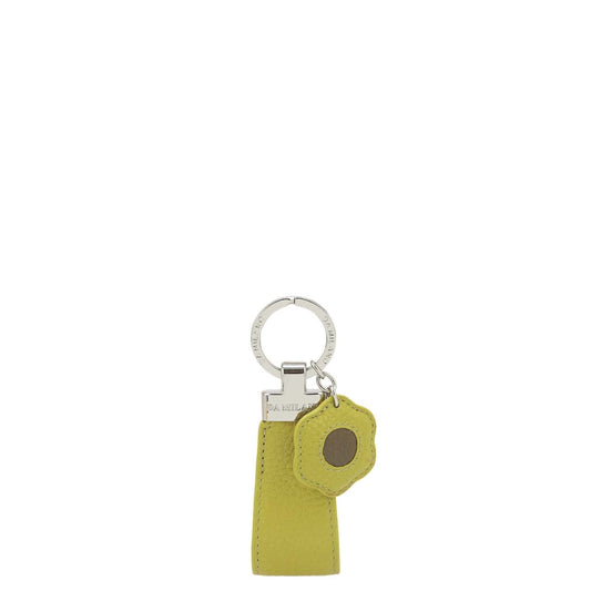 Wax Leather Key Chain - Green Tea