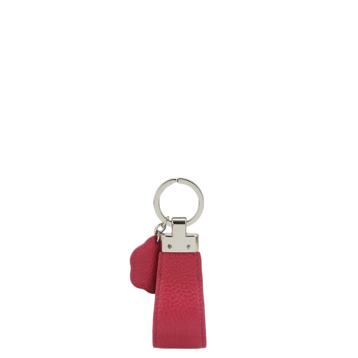 Wax Leather Key Chain - Majenta